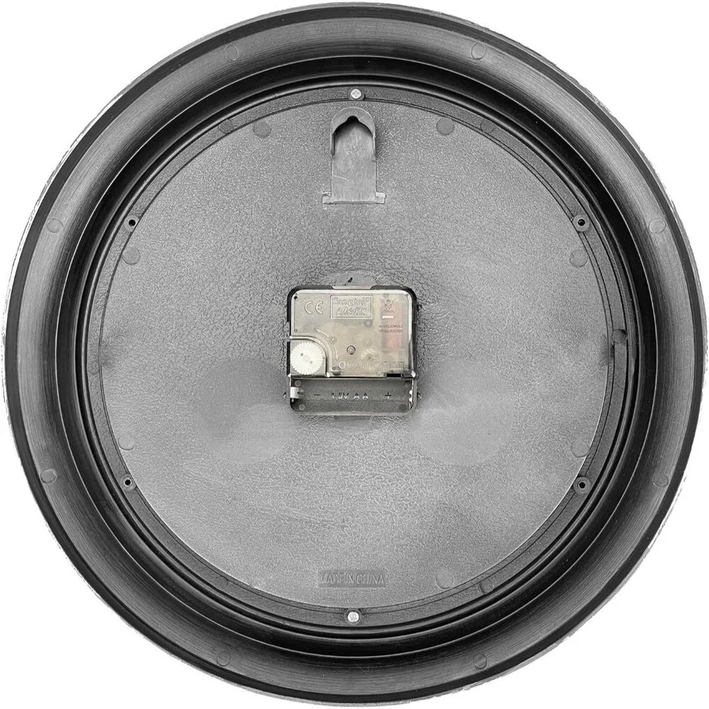 Small Retro Wall Clock, 12'' Non Ticking Classic Silent Vintage Wall Clocks Deco